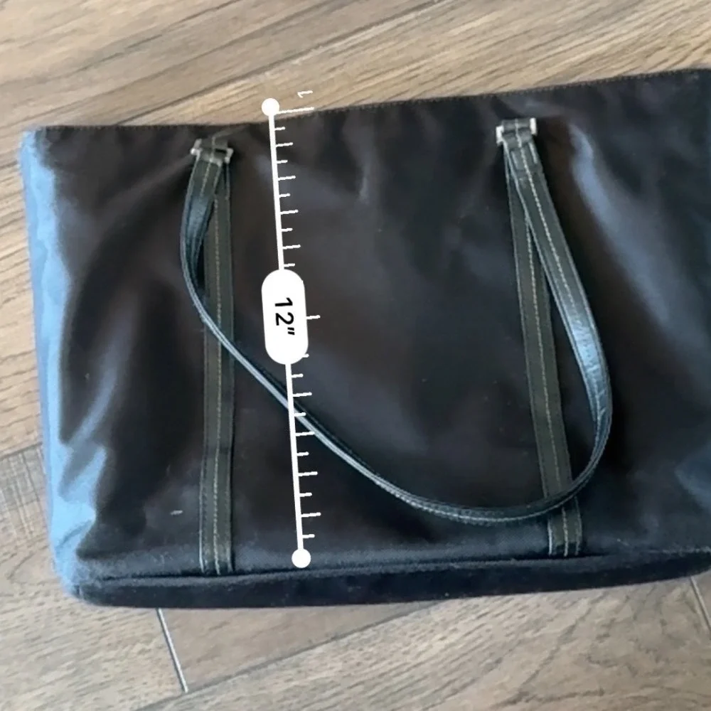 Samsonite‎ Black Nylon Laptop Tote Bag Shoulder Work Travel Briefcase 16.5x12